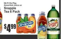 Key Food Snapple Tea 6 Pack offer