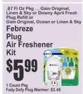 Key Food Febreze Plug Air Freshener Kit offer