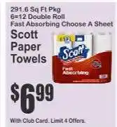 Key Food Scott Paper Towels offer