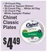 Key Food Chinet Classic Plates offer