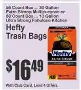 Key Food Hefty Trash Bags offer