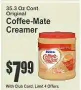 Key Food Coffee mate Creamer offer