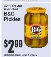 Key Food B&G Pickles offer