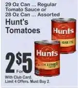 Key Food Hunt's Tomatoes offer