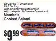 Key Food Mamita's Cooked Salami offer