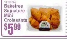 Key Food Baketree Signature Mini Croissants offer