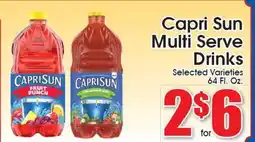 Supremo Foods Inc Capri Sun Multi Serve Drinks offer