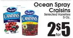 Supremo Foods Inc Ocean Spray Craisins offer
