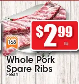 Supremo Foods Inc Whole Pork Spare Ribs offer