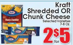 Supremo Foods Inc Kraft Shredded OR Chunk Cheese offer