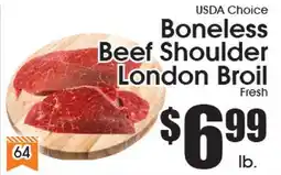 Supremo Foods Inc USDA Choice Boneless Beef Shoulder London Broil offer
