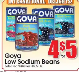 Supremo Foods Inc Goya Low Sodium Beans offer