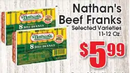 Supremo Foods Inc Nathan's Beef Franks offer