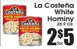 Supremo Foods Inc La Costeña White Hominy offer
