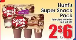 Supremo Foods Inc Hunt's Super Snack Pack offer
