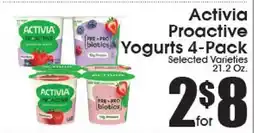 Supremo Foods Inc Activia Proactive Yoyurts offer