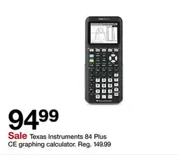 Target Texas Instruments 84 Plus CE graphing calculator offer