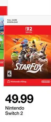 Target Nintendo Switch 2 offer