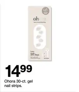 Target Ohora 30-ct. gel nail strips offer
