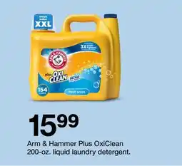 Target Arm & Hammer Plus OxiClean 200-oz. liquid laundry detergent offer