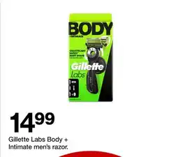 Target Gillette Labs Body + Intimate men's razor offer