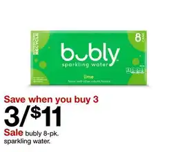 Target bubly 8-pk. sparkling water offer