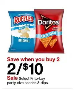 Target Select Frito-Lay party-size snacks & dips offer