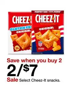 Target Select Cheez-It snacks offer