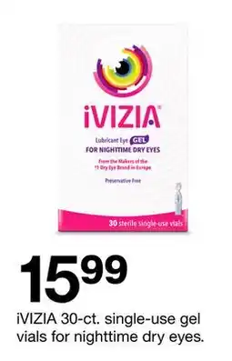 Target iVIZIA 30-ct. single-use gel vials for nighttime dry eyes offer