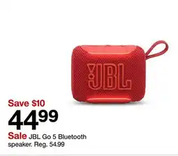 Target JBL Go 5 Bluetooth speaker offer