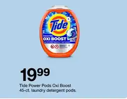 Target Tide Power Pods Oxi Boost 45-ct. laundry detergent pods offer