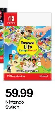 Target Tomodachi Life Living the Dream offer