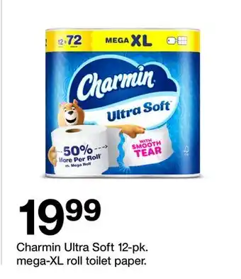 Target Charmin Ultra Soft 12-pk. mega-XL roll toilet paper offer