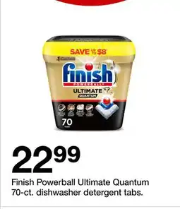 Target Finish Powerball Ultimate Quantum 70 ct. dishwasher detergent tabs offer
