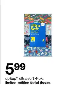 Target up&up ultra soft 4-pk. limited-edition facial tissue offer