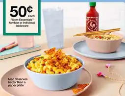 Target Room Essentials tumbler or individual tableware offer