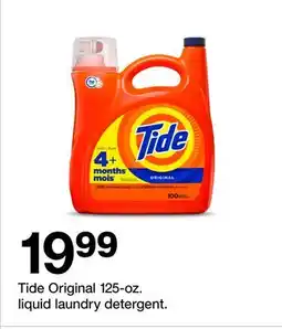 Target Tide Original 125-oz. liquid laundry detergent offer