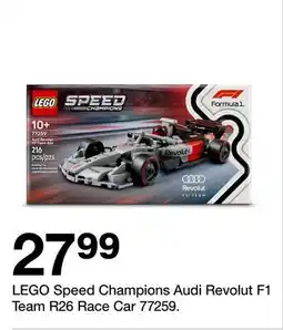 Target LEGO Speed Champions Audi Revolut F1 Team R26 Race Car 77259 offer