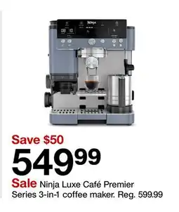 Target Ninja Luxe Café Premier Series 3-in-1 coffee maker offer