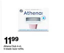 Target Athena Club 4-ct. 5-blade razor refills offer