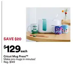 Michaels Cricut Mug Press offer