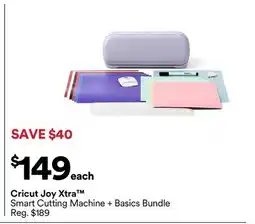Michaels Cricut Joy Xtra Smart Cutting Machine + Basics Bundle offer