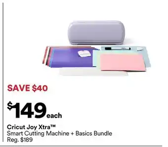 Michaels Cricut Joy Xtra Smart Cutting Machine + Basics Bundle offer