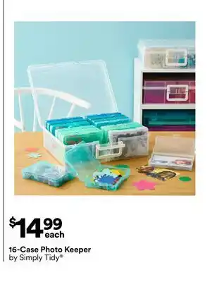 Michaels 16-Case Photo Keeper by Simply Tidy offer