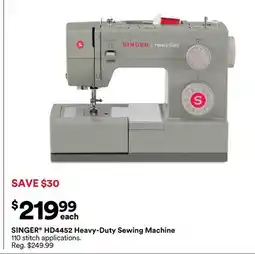 Michaels SINGER HD4452 Heavy-Duty Sewing Machine offer
