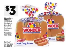 Dollar General Wonder Hot Dog or Hamburger Buns offer