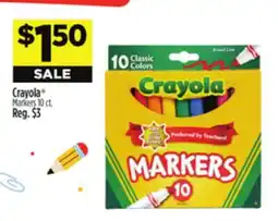 Dollar General Crayola Markers offer
