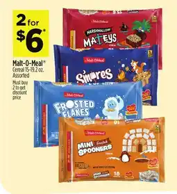 Dollar General Malt-O-Meal Cereal offer