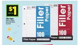 Dollar General Filler Paper offer