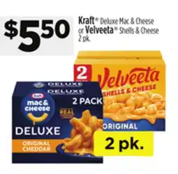 Dollar General Kraft Deluxe Mac & Cheese or Velveeta Shells & Cheese offer